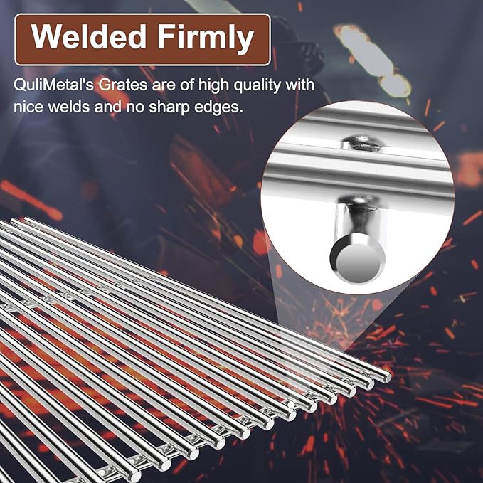 Grill Parts for Weber Genesis 300 Series, 19.5" Grill Grates for Weber Genesis E-310, E-320, E-330, 304 Stainless Steel Replacement Parts for Weber Genesis 7528 7524