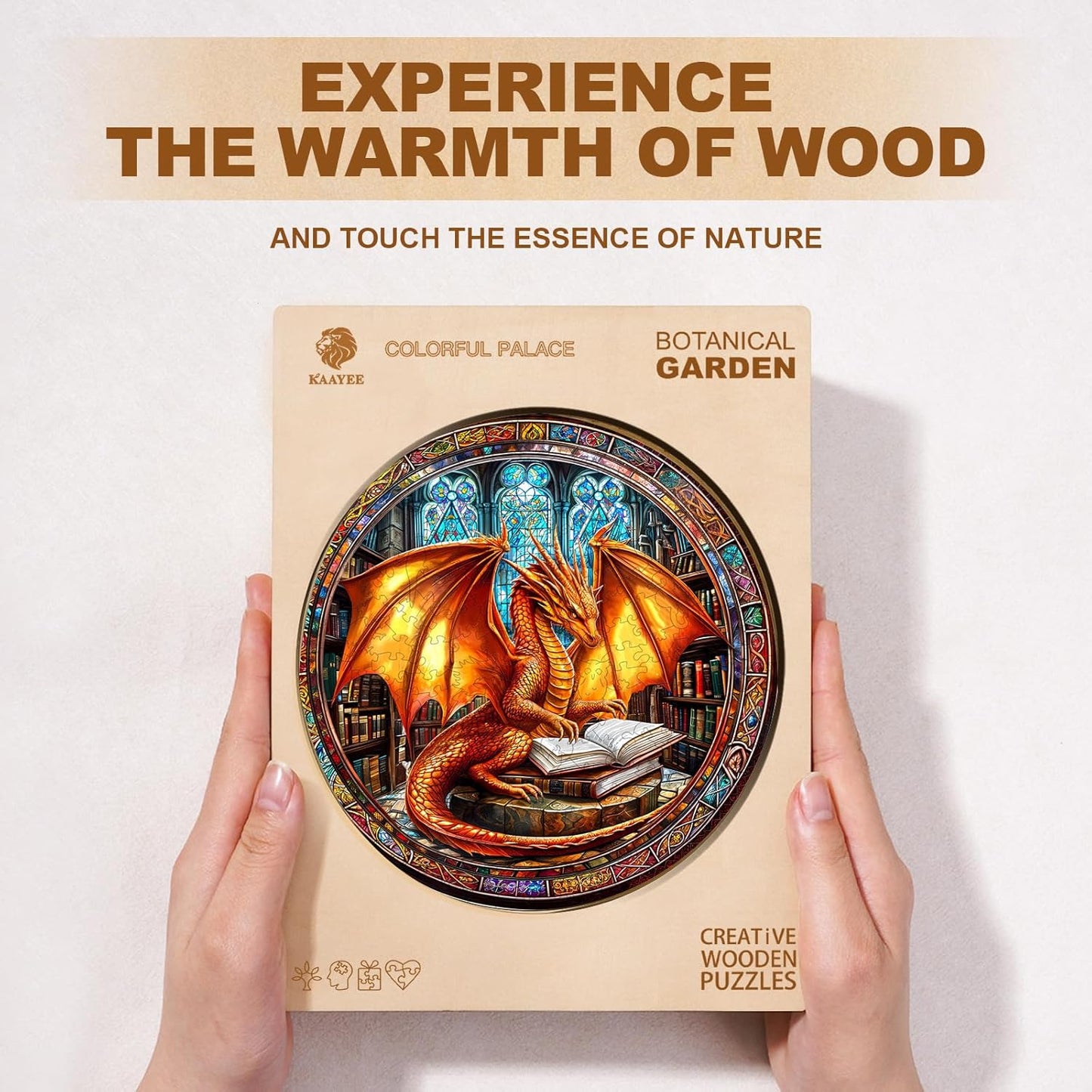 Wooden Puzzles for Adults, Dragon Wooden Puzzle,Extraordinary Gift for Friends and Family - Perfect for Relaxation and Focus.(11.4 * 11.4 in 200pcs)