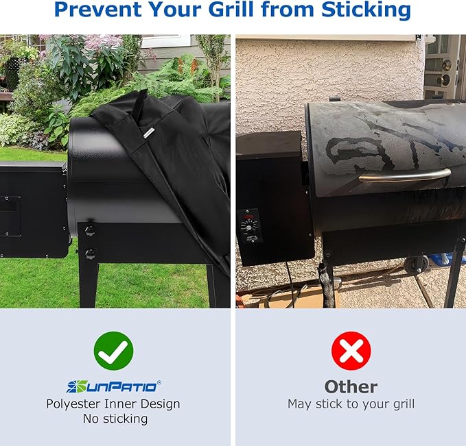 SunPatio Griddle Cover for Blackstone 36" Pro Series, Outdoor Barbecue Flat Top Gas Grill Cover 75 Inch for 4 Burner Cooking Station, Waterproof All Weather Protection