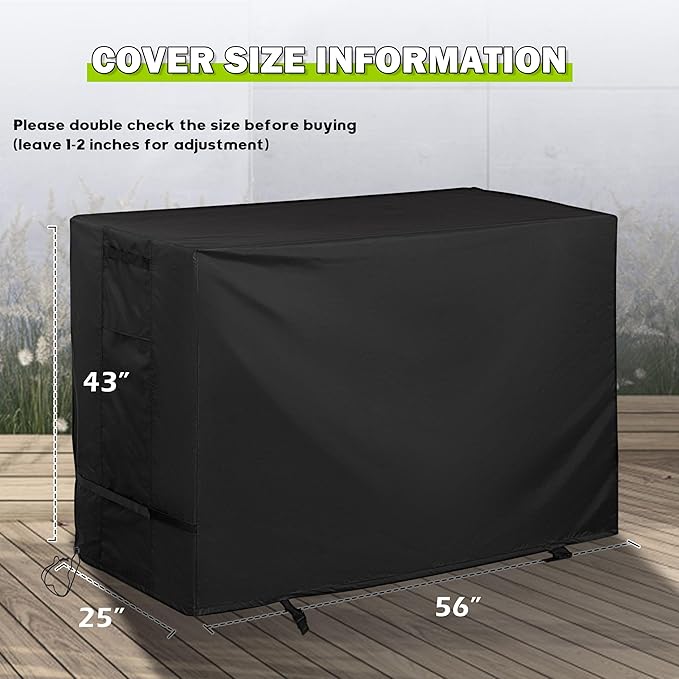 Griddle Cover for Blackstone Patio Series 2-Burner 28" Griddle with Air Fryer, Flat Top Grill Cover for Blackstone 28in 1962 Air Fryer Combo & Two Burners Grill