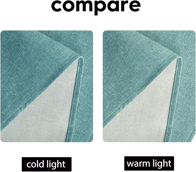 Artoid Mode Turquoise Aqua Table Runner, Seasonal Summer Washable Kitchen Dining Table Decoration for Home Party Decor 13x36 Inch