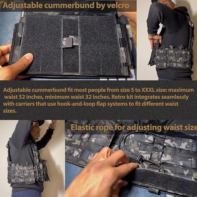 YAKEDA Quick Release Tactical Outdoor Vest for Adult