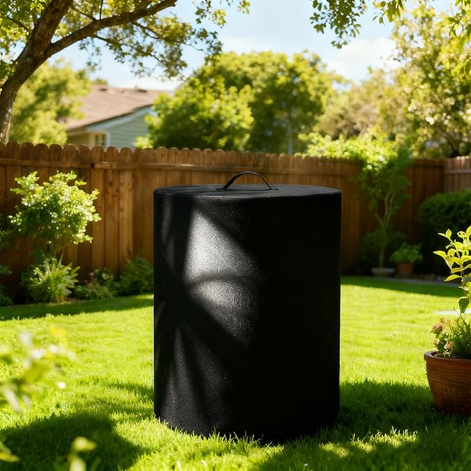 POMER Firepit Cover For NinJa Fireside360 Outdoor Heater,Water-Resistant Dust/Leaf Protection, Dual Handles, Dual Drawstring Hem — Fits for Fireside360 Fire Pit