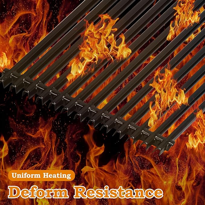 17 3/8 inch Grill Grates for Weber Spirit Grill Parts, Spirit 300 Series Grates E310 E320 E330 S310 S320 S330 Gas Grill Cooking Grids, Cast Iron Grill Grates Replacement for Weber 7525 7526
