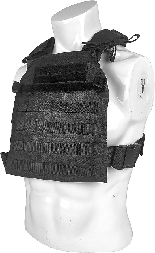 Greencity Weight Vest Adjustable Strength and Endurance Training, Tactical Vest Quick Release with Molle System, Fitness Workouts, Running