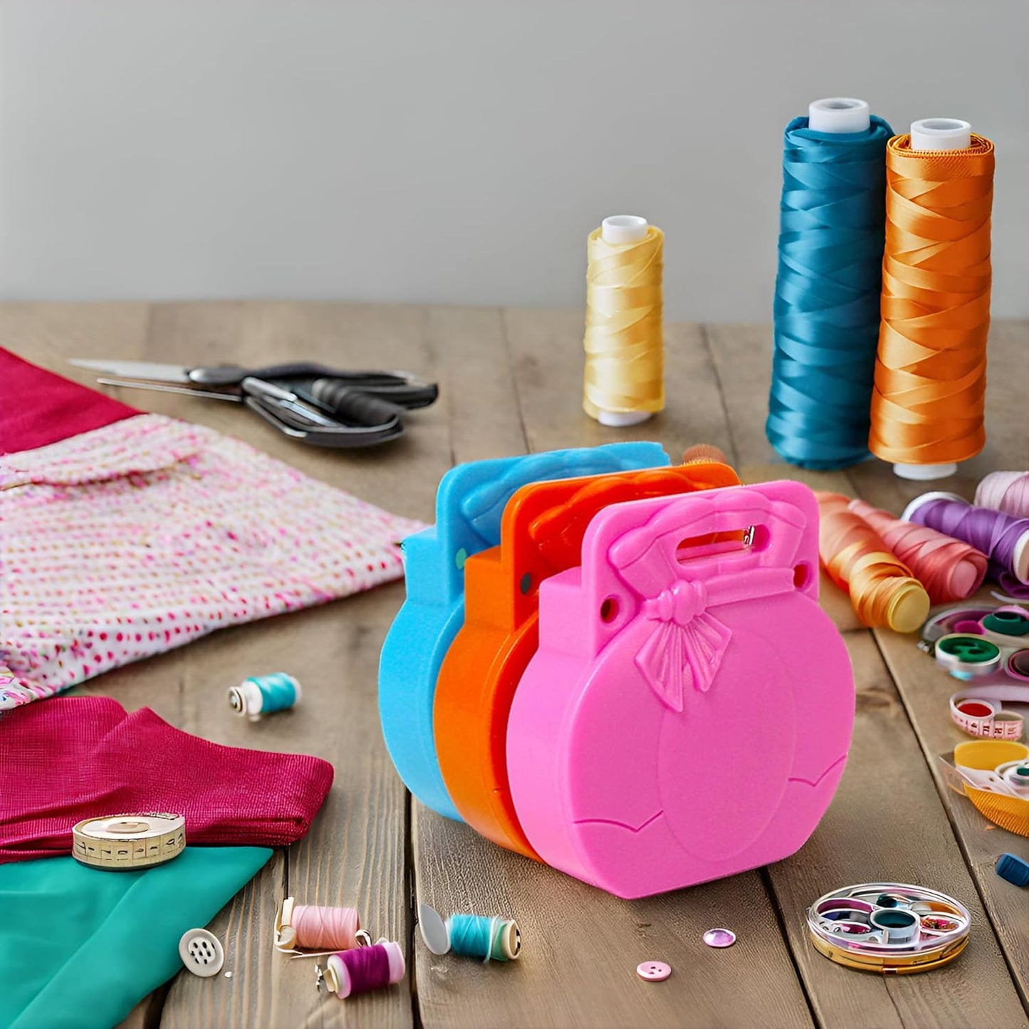 Sowiichi Magnetic Seam Guide for Sewing Machine, 3pcs 2025 Upgraded Multifunctional Polygonal Seam Guide Hemmer Guide, Universal Sewing Accessory Supplies for Magnet Making Machines