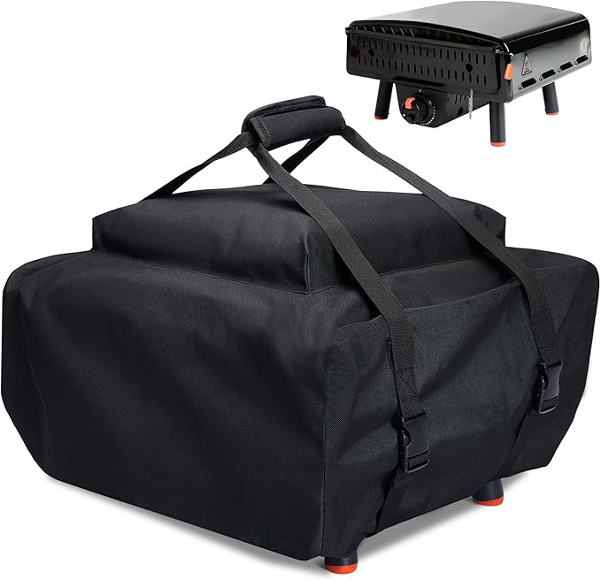 Waterproof Carry Cover for Blackstone (Leggero) Pizza Oven 2238 2379 5967, Tabletop Pizza Oven Accessories, Windproof with Bottom Drawstrings, UV Resistant with Heavy-Duty 600D PVC Fabric (Cover Only)