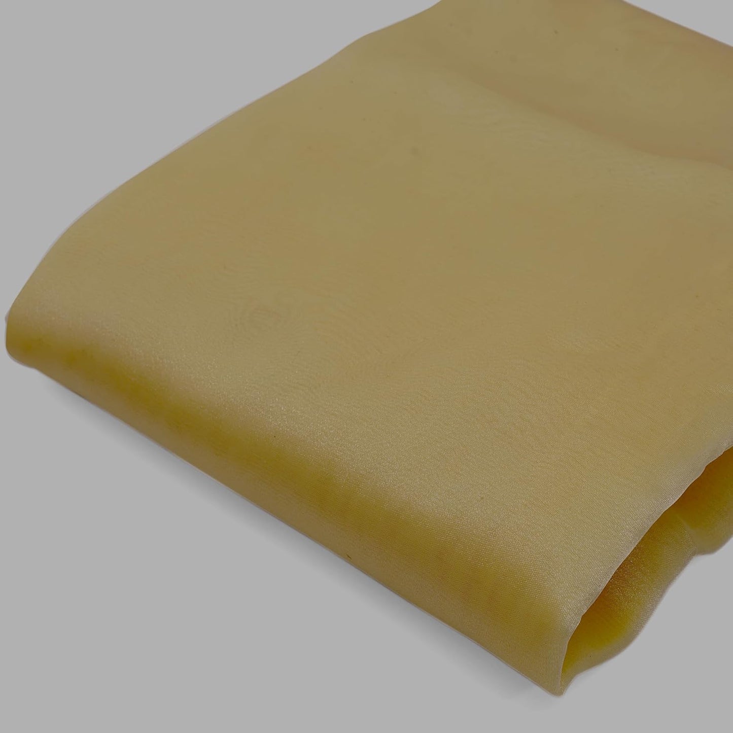 Organza Fabric 10 Yard Bridal Solid Sheer Bolt for Home Décor, Table Décor, Bridal, Fashion, Crafts, Decorations Silky Shiny Organza 44" - (10 Yard, Champagne)