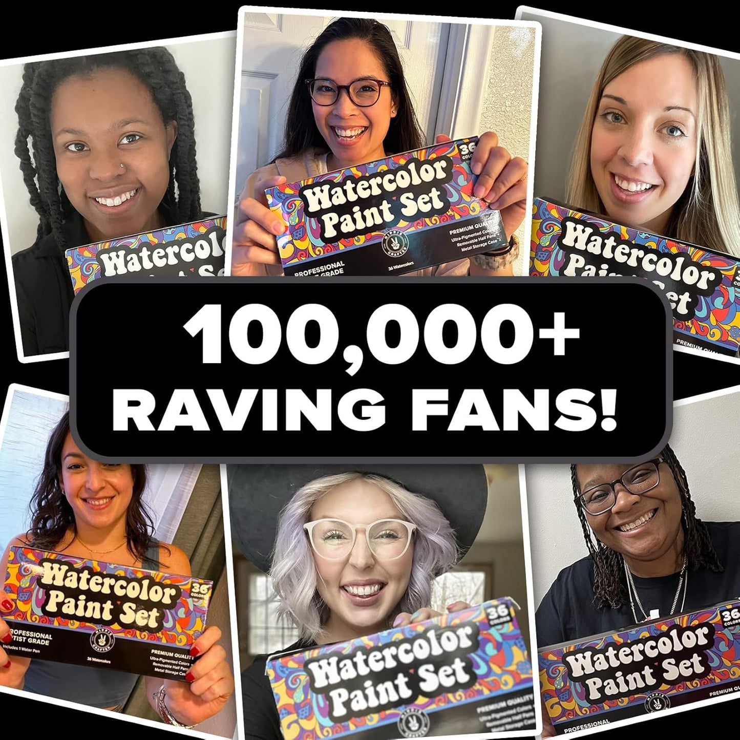 Professional Watercolor Paint Set, 36 Water Colors for Adults, Painting Kit with Palette and Brush Pen, Portable Watercolor Paints for Travel and Art Projects