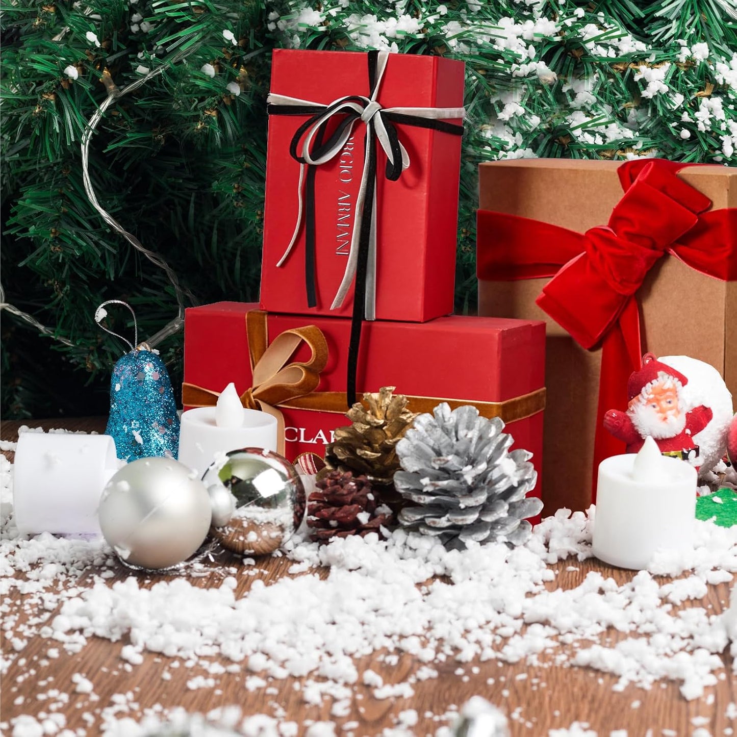 1/4" X 20 Yards Forest Green Velvet Ribbon for Christmas Tree Wreath Decoration Handmade Crafts Ornaments Gift Wrapping & Bow Making