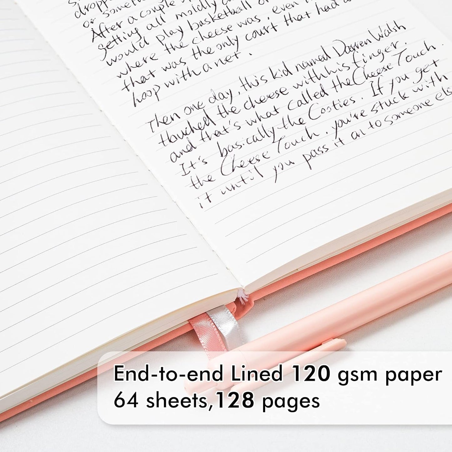 feela 5 Pack Notebooks Journals Bulk, Hardcover Classic Ruled Lined Journals with Pen Holder for Women Girls School Business Supplies, with 5 Black Pens, 120 GSM, 5.1”x8.3”, A5, Mild Colors