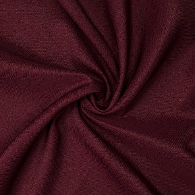 Gee Di Moda Rectangle Tablecloth - 90 x 156 Inch Burgundy Table Cloth for 8 Foot Tables with Floor-Length Drop - Heavy Duty Washable Fabric for Holiday Party, Dinner, Weddings & Baby Shower