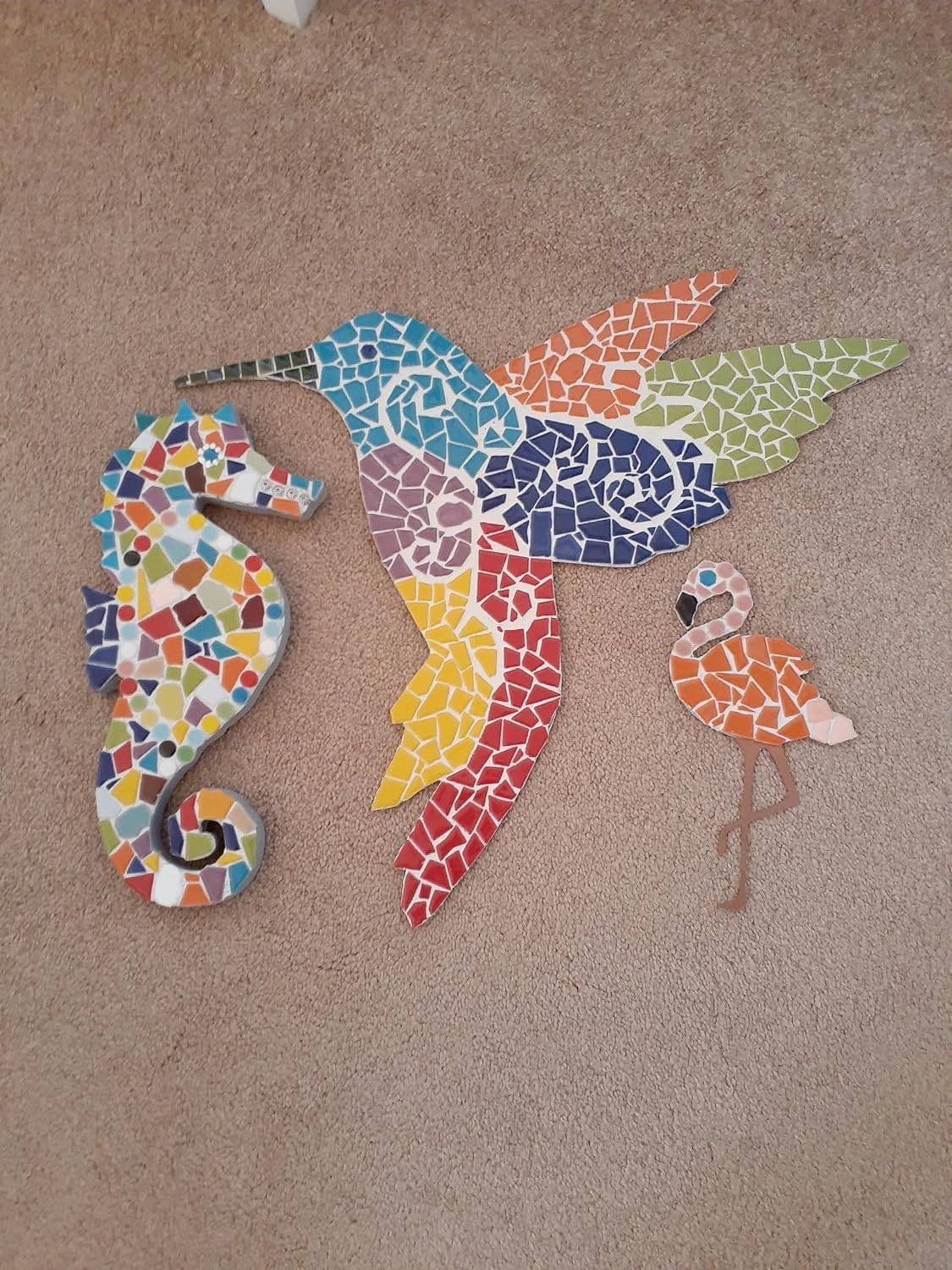 0.78"-1.57" Irregular Ceramics Mosaic Tiles,1.1LB Mosaic Pieces Stones for Home Decoration DIY Craft Plates Flowerpots Vases Cups Mosaic Making Supplies (Iridescent Sky Blue)