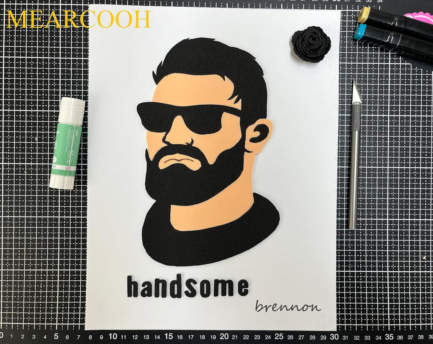 MEARCOOH Black Foam Sheets Crafts 9x12 Inch 2mm Eva Craft Foam Paper for Crafts Project Preschoolers Classroom Scrapbooking DIY Cosplay(10 Sheets)