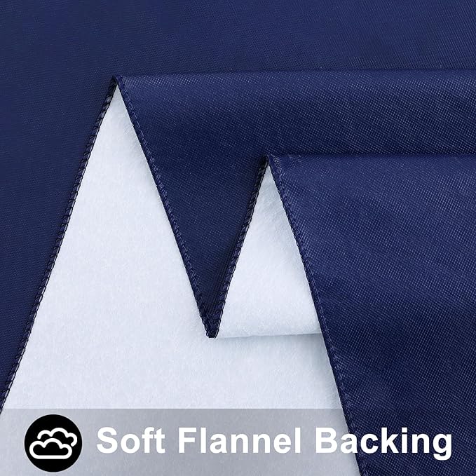Smiry Square Table Cloth 60x60 Inch, Waterproof Wipeable Vinyl Tablecloths Protector, Oil Spill Proof Plastic Table Cover for Dining, Picnic, Camping, Outdoor, Navy