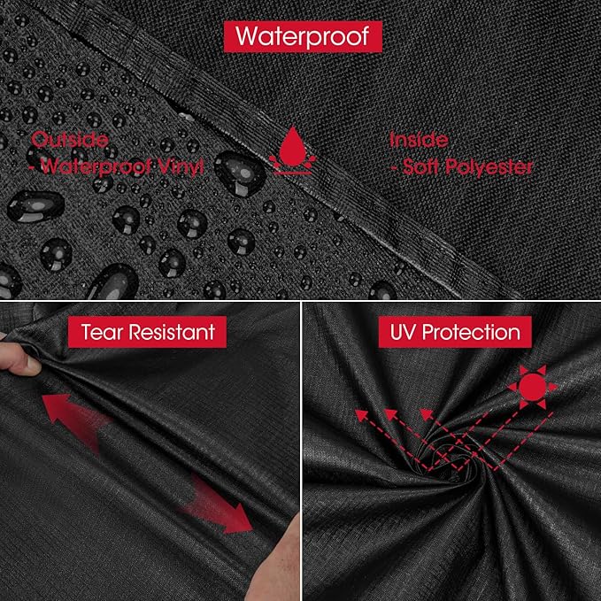 Unicook Griddle Cover for Blackstone 36 Inch 4 Burner Grill, Unique UV Resistant Waterproof Vinyl with Polyester Lining, Flat Top Gas Grill Cover for Pit Boss, Nexgrill, Camp Chef, Blue Rhino Razor