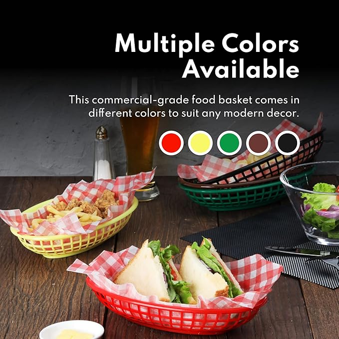 New Star 44157 Fast Food Baskets, 9 1/4-Inch By 6-Inch, Set of 36, Black