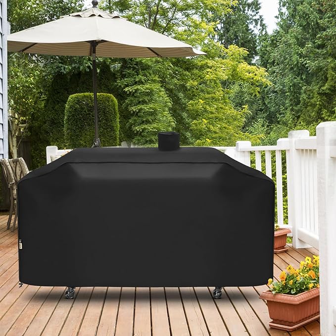 Arcedo Grill Cover Compatible with Pit Boss Memphis Ultimate and Smoke Hollow 4 in 1 Gas Charcoal Combo Grill, Heavy Duty Waterproof 75 Inch All Weather Protection Outdoor BBQ Cover