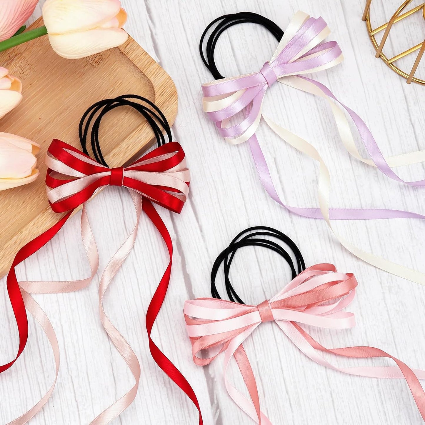 3/8" x 50 Yards Satin Ribbon - White Silk Ribbon with Spool - Ideal for Gift Wrapping, Floral Bouquets, Crafts, Wedding Party Decorations, Christmas and Sewing Projects