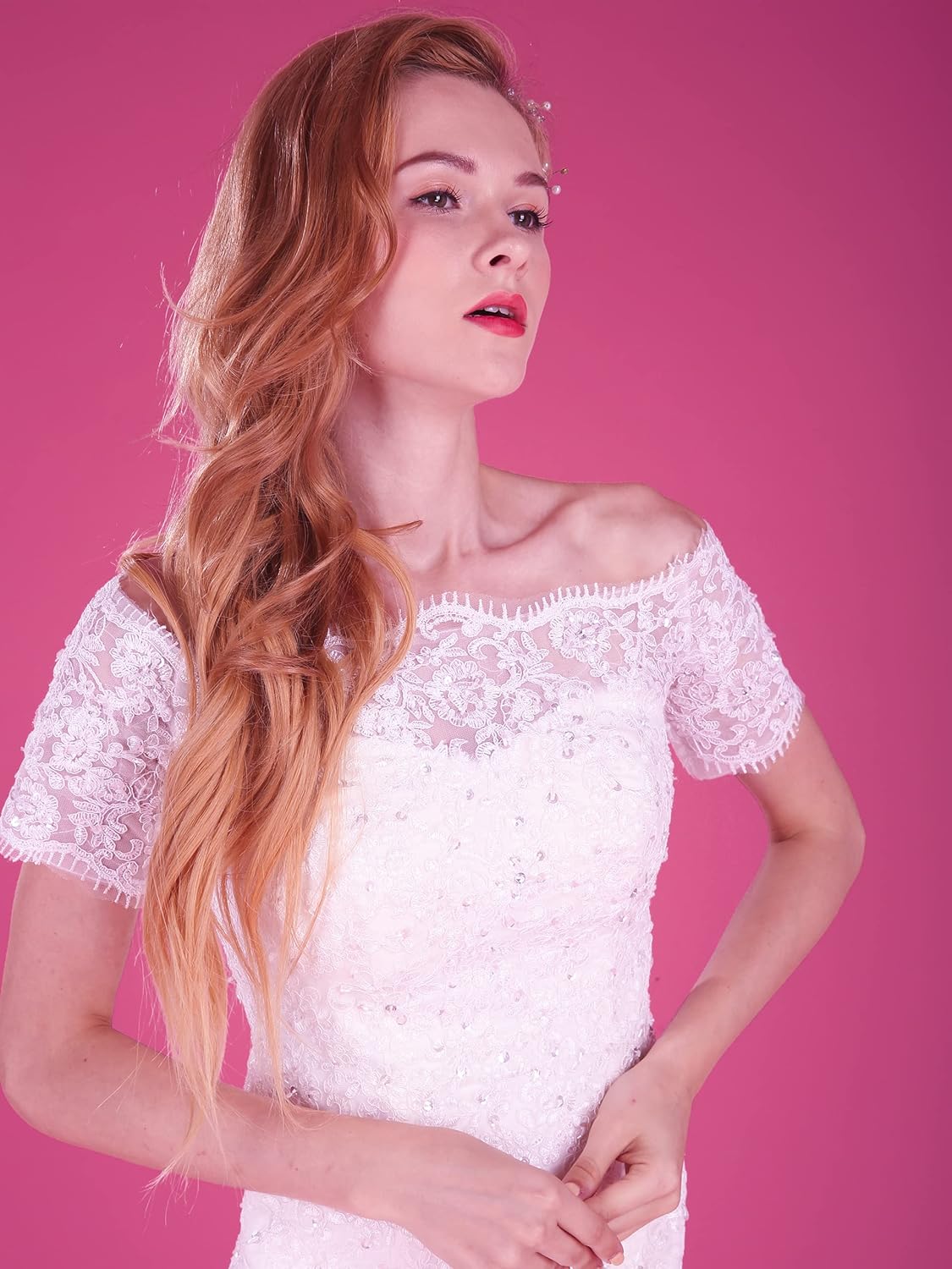 Huamei Seamless Photography Background Paper, Red Photo Backdrop Paper 53 Inches Wide x 16 Feet, (4.4x16 Feet) (Mardi Gras)