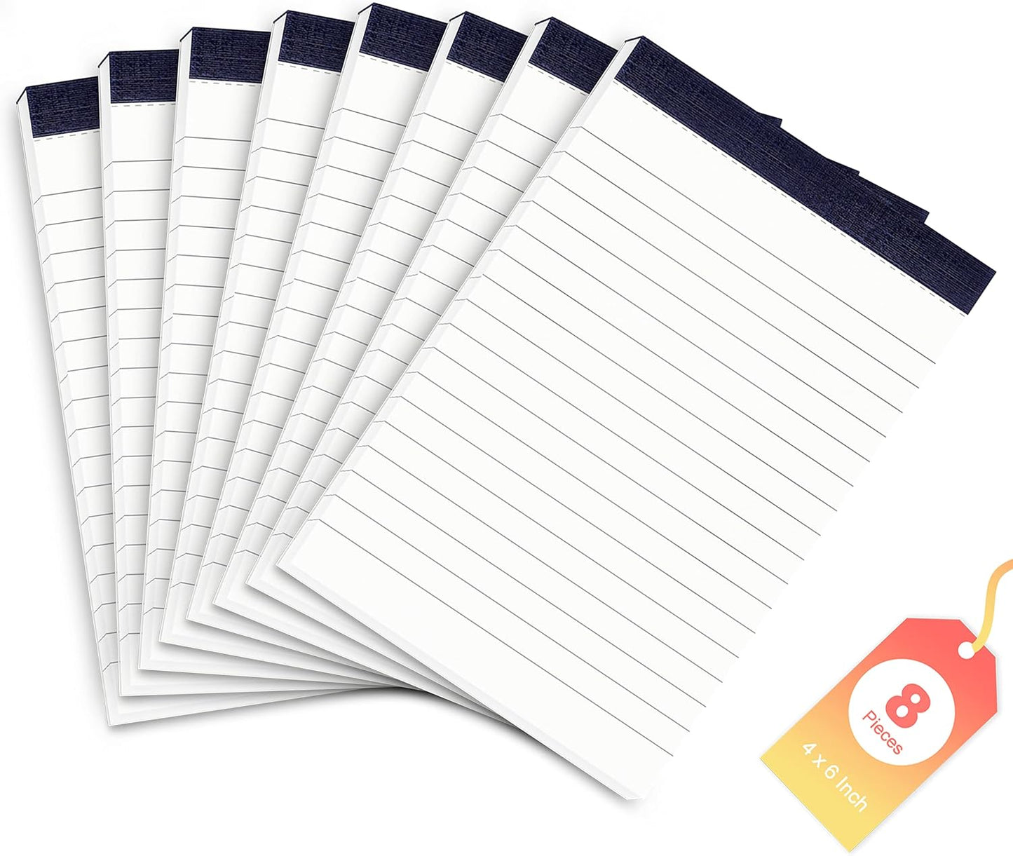 Notepads 4x6 Inch Grocery List Pads 8 Pack Shopping List Pad Small Note Pads for Office Supplies Lined Paper To Do List Notepad of Work Memo Pad for Checklist Organizer Writing Pads of Paper 30 Sheets