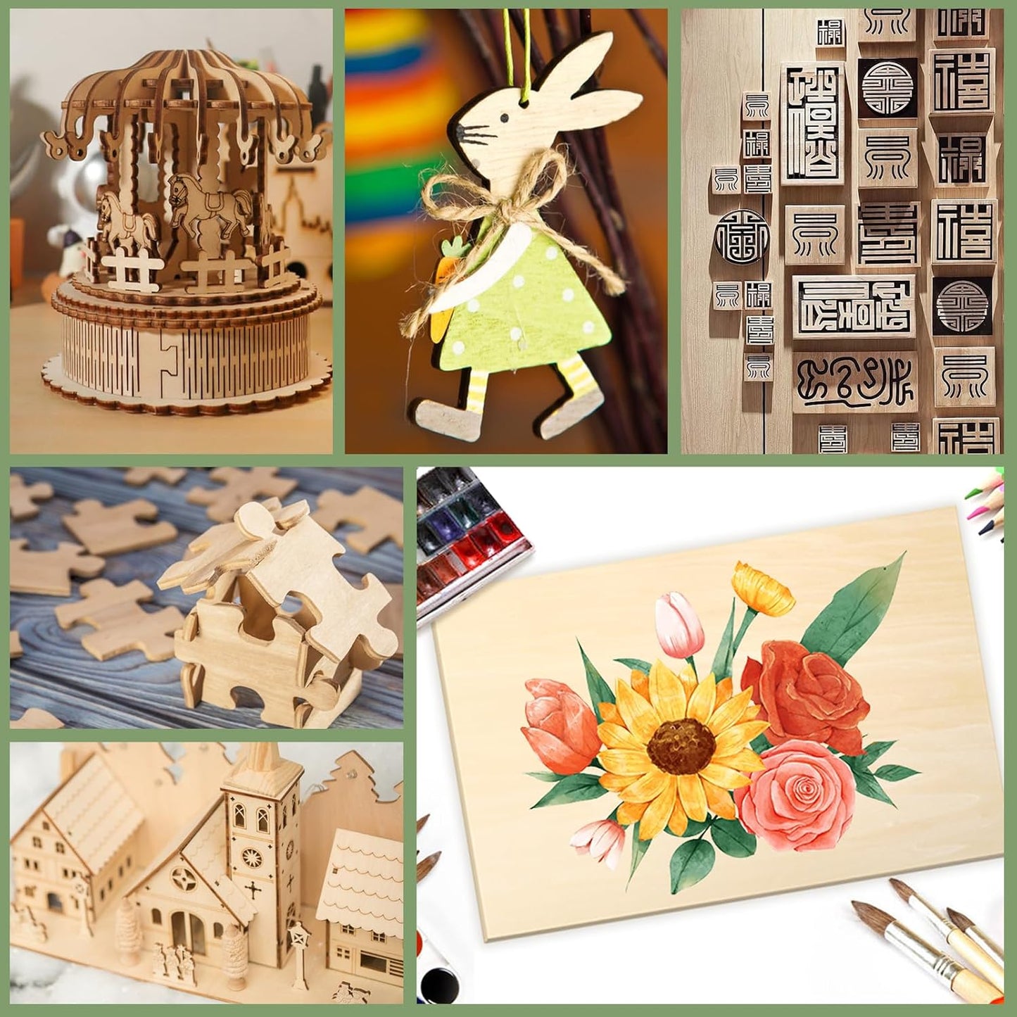 36 Pack 12x12 Basswood Sheets 1/8 Inch, Unfinished Wood for Crafts, Basswood for Laser Cutting & Engraving, Wood Burining, Basswood Plywood Sheets for Architectural Models.