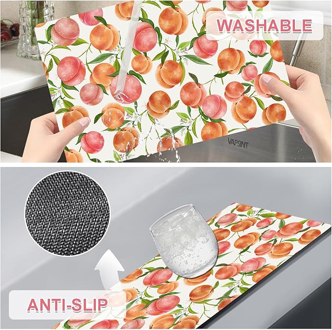 Placemats Set of 4 - Faux Leather Heat Resistant Placemats for Dinner Table, Non-Slip Waterproof Oil-Proof Washable Reusable Placemat for Indoor Outdoor Kitchen Decor, 15.75In*11.81In