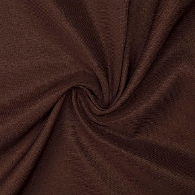 Gee Di Moda Rectangle Tablecloth - 60 x 84 Inch Chocolate Table Cloth for 5 Foot Rectangle Tables - Heavy Duty Washable Fabric - for Holiday Party, Dinner, Weddings, Baby Shower & Events
