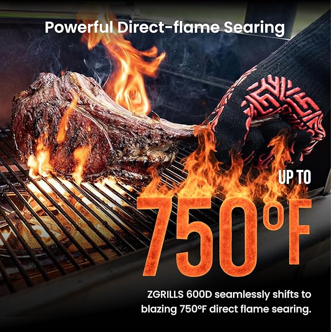 Z GRILLS 600D Wood Pellet Grill – 8-in-1 BBQ Smoker with PID 3.0 Controller, 572 sq in Cooking Area for Outdoor Grilling and Smoking, Huge Storage Cabinet Side Shelf with Tool Hooks
