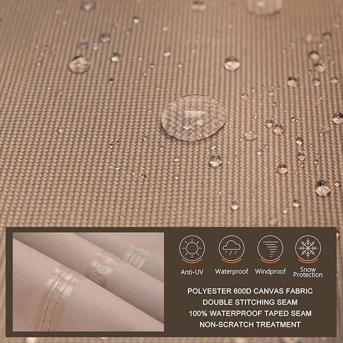 ULTCOVER Waterproof Vertical Electric Smoker Cover 40 inch for Most Square Gas Propane BBQ Smokers Size Upto 28W x 23D x 43H inch
