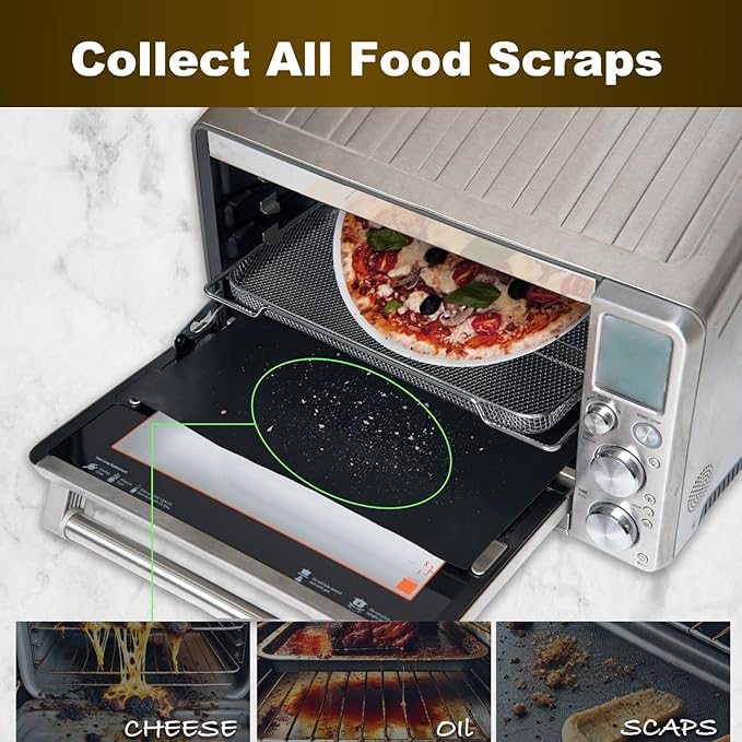 4 PCS Air Fryer Oven Liners Compatible with Ninja Artisan Outdoor Pizza Oven, Reusable Oven Liners Baking Mat for Ninja Pizza Oven