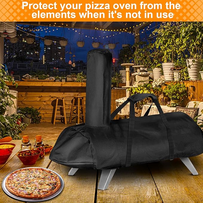 tonhui Pizza Oven Cover for Aidpiza 12'' Wood Pellet Pizza Oven, Outdoor Portable Oven Cover Weather Resistant, Pizza Oven Accessories