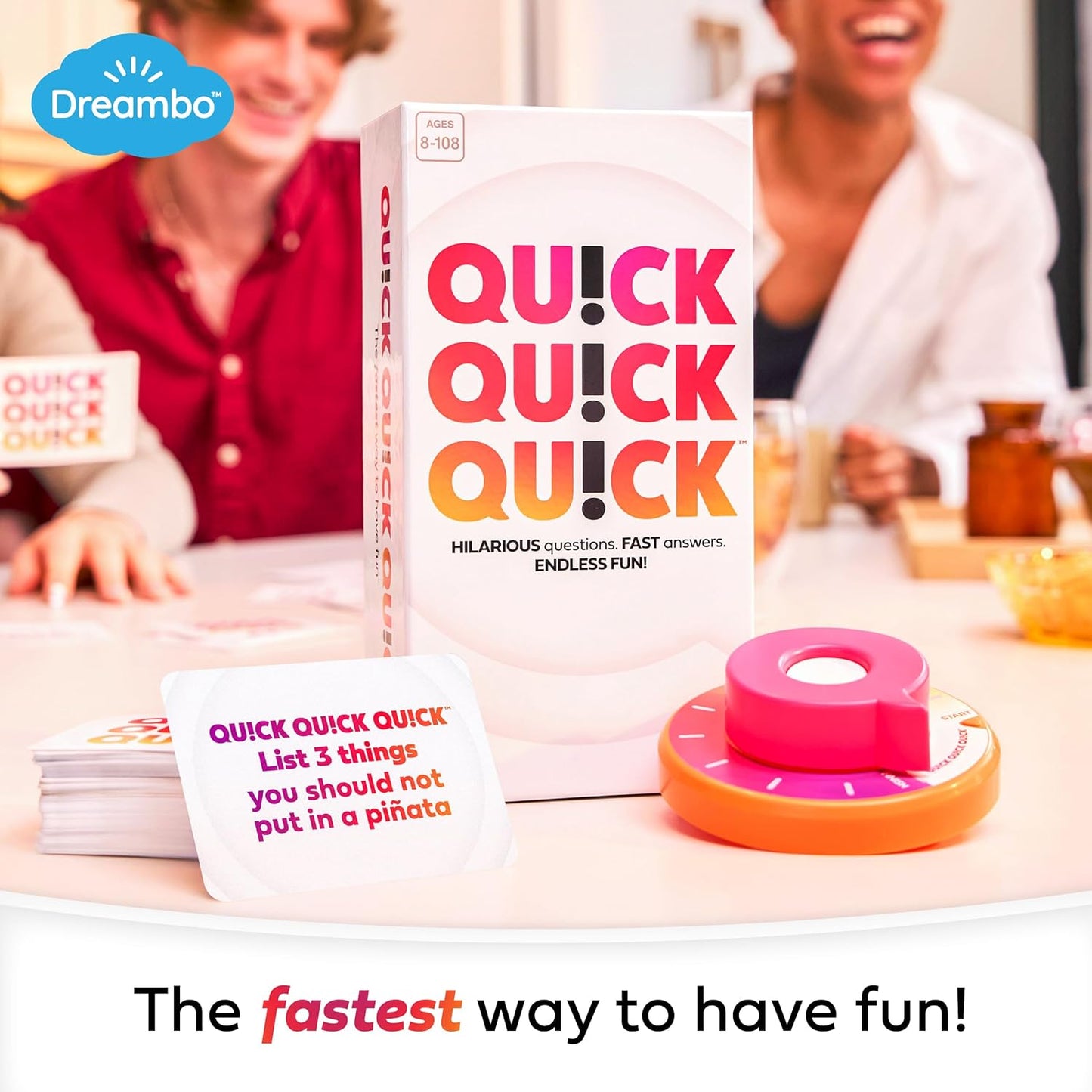 WHAT DO YOU MEME? Quick Quick Quick by Relatable, Unleash Your Inner Funny with The Ultimate Party Games for Friends and Family Game Night, The Fastest Way to Have Fun, Ages 8 to 108