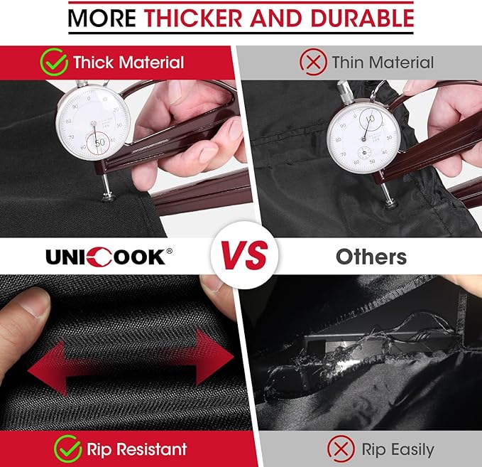 Unicook Pellet Grill Cover for Pit Boss Austin XL, Heavy Duty Waterproof Wood Pellet Smoker Cover Compatible with PB Rancher XL, 1000/1100 Pro Grills, Fade Resistant Outdoor BBQ Protector