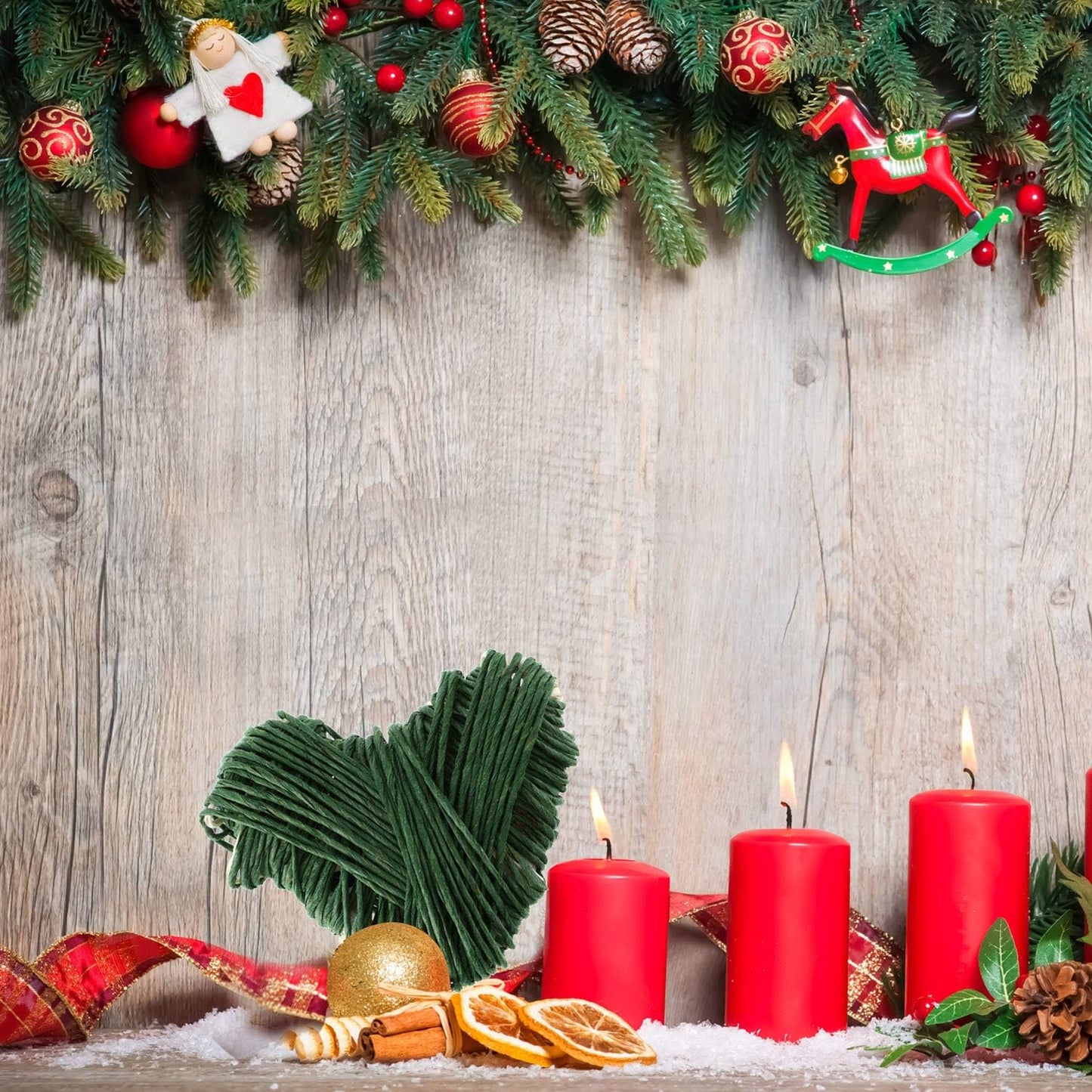 Syhood Floral Vine Bind Wire Rustic Wrapping Wire for Flower Bouquets(Deep Green)