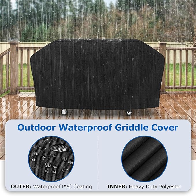 SunPatio Griddle Cover for Blackstone 36" Pro Series, Outdoor Barbecue Flat Top Gas Grill Cover 75 Inch for 4 Burner Cooking Station, Waterproof All Weather Protection