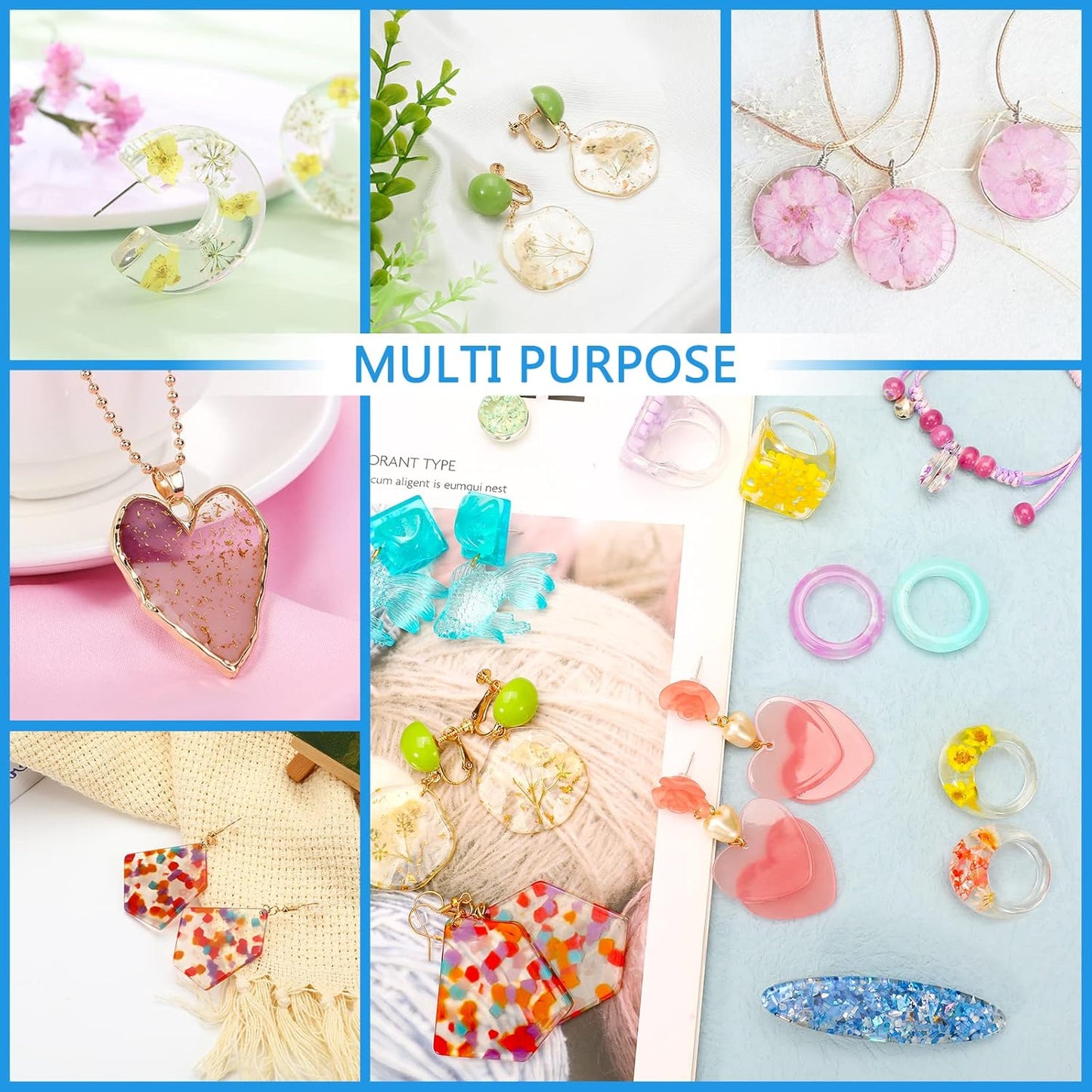 KISREL UV Resin 400g - Upgraded UV Resin Kit, Hard Type Crystal Clear Ultraviolet Curing UV Epoxy Resin for Craft Jewelry Making