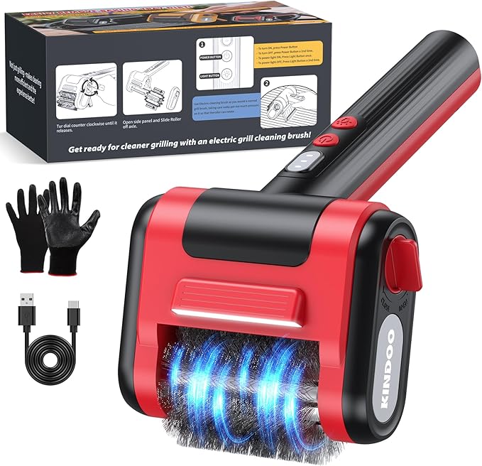 Grill Cleaner for Outdoor Grill, Electric Grill Brush for Grill