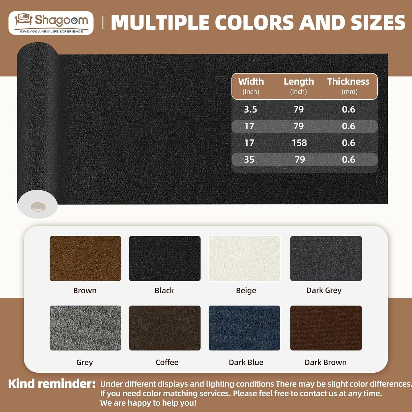 Suede Repair Patch, 17X79 Inch Fabric Large Repair Tape, Self-Adhesive Patches for Furniture, Sofa, Car Interior, Shoes, Hand Bag, Clothing (Dark Blue, 17X79 Inch)