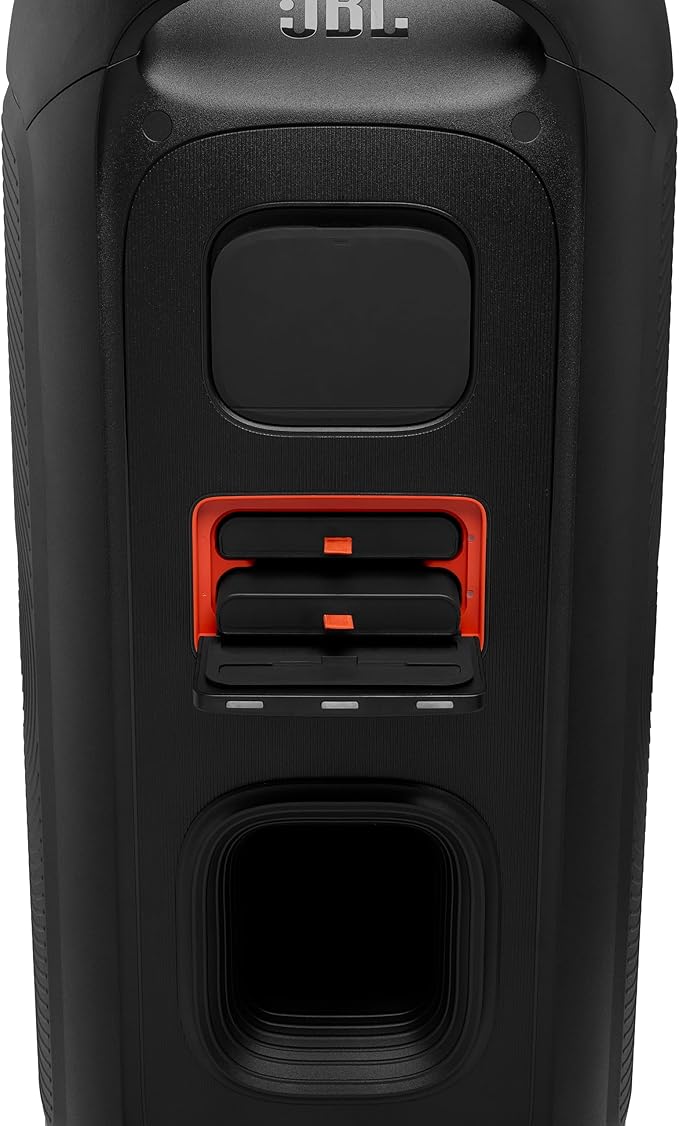 JBL PartyBox 720 - Loudest Battery-Powered Party Speaker with Superior Pro Sound and a Futuristic lightshow, Up to 15 Hours Playtime & IPX4 Splash Proof (Black)
