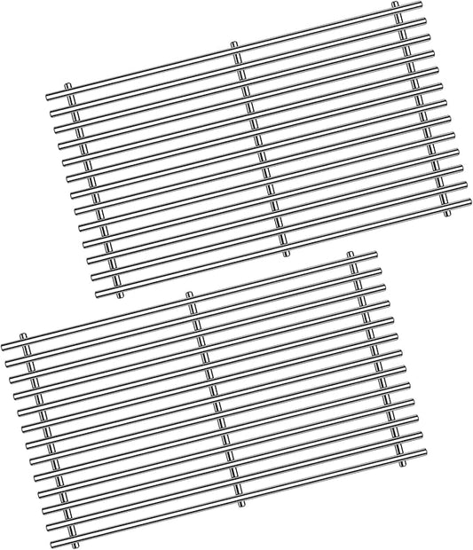 9MM 304 Stainless Steel Spirit Grill Grates for Weber Spirit E-210 E-220 S-210 S-220 Gas Grills with Front-Mounted Control 7637 Grill Replacement Parts for Weber Spirit I & II 200 Series
