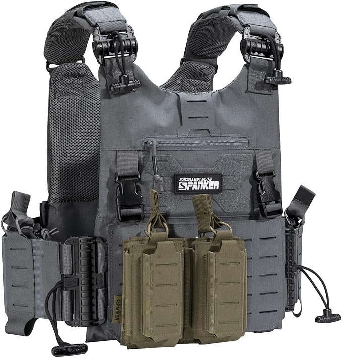 EXCELLENT ELITE SPANKER Tactical Open-Top Single/Double/Triple Molle Mag Pouch for Pistol Mag Pouch Tactical Bag Accessories Holder