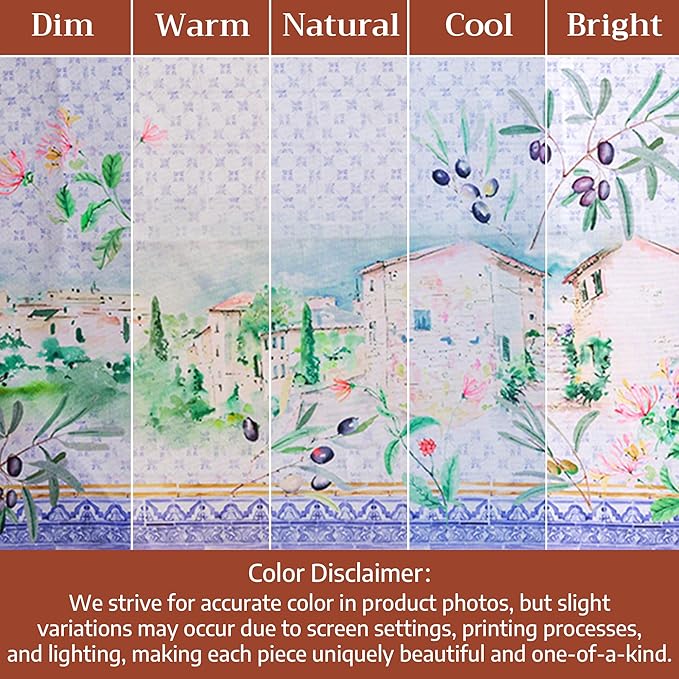 Maison d'Hermine Premium Table Cloth Round Table 100% Cotton 70 Inches Tablecloth Reusable Decorative Everyday Use for Dining Room, Farmhouse, Home, Party, Festive & Wedding - Luberon