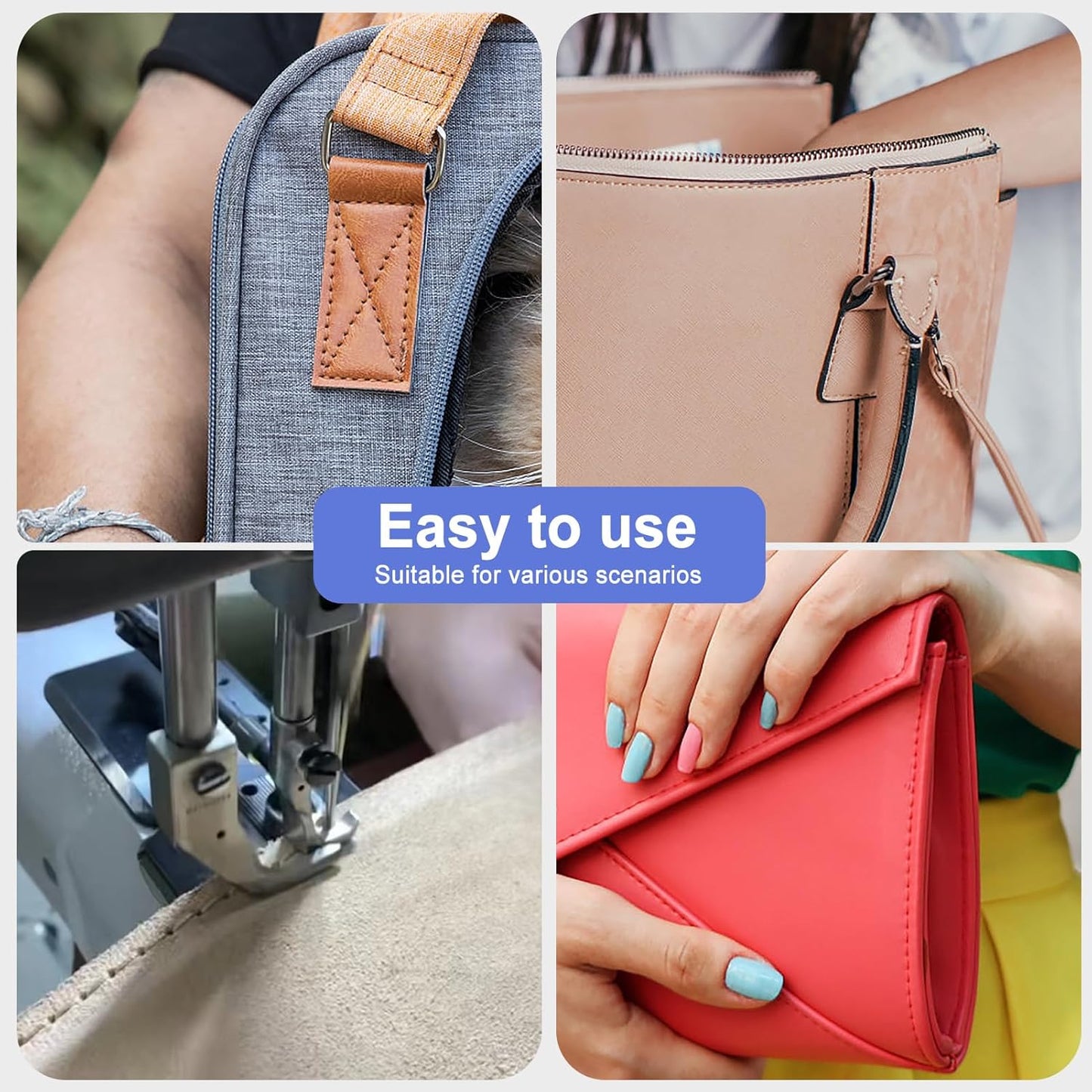 Extra Strong Bonded Nylon Thread #69 Tex70 – 16 OZ, 6000yds, Versatile Stitching Solution for Leather, Upholstery, Canvas Repair and More (Coffee)