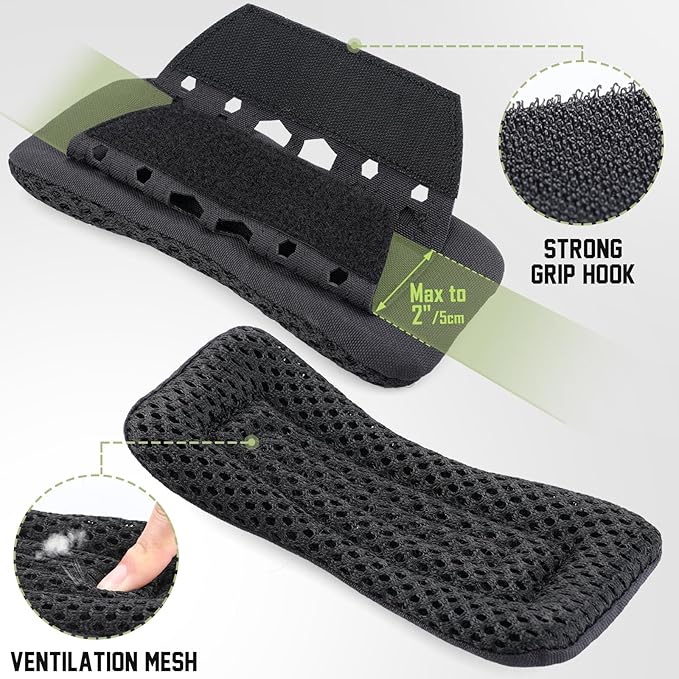 WYNEX Shoulder Strap Pad for Vest Carrier, 2 Pack Tactical Plate Shoulder Pads Strap Cushion Vest Accessories Shoulder Pads Soft Mesh Pads with Tactical Gear for Men