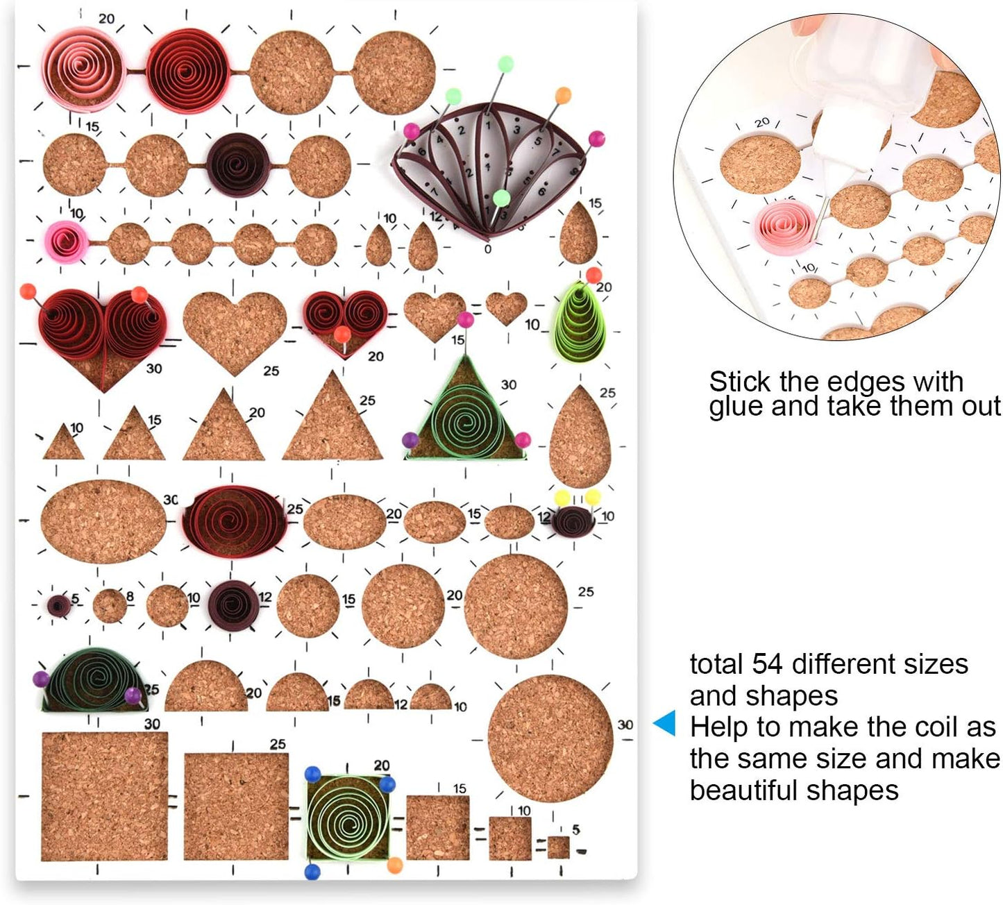 TUPARKA 19 Pcs Paper Quilling Kits 45 Colors 900 Strips Quilling Art Paper DIY Craft