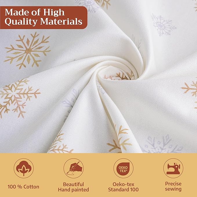 Maison d' Hermine Table Cloth Rectangle Table 100% Cotton 70 x 90 Inches Fall Tablecloth Reusable Everyday Use for Thanksgiving Christmas Decorations Dining Farmhouse Party (Deer in The Woods)