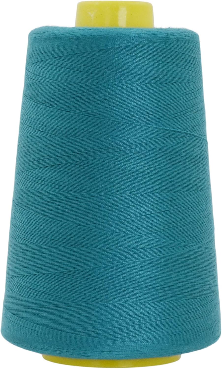 Mandala Crafts 4 Pack of Serger Threads Cones Spools - 20S/2 24000 Yards Polyester Teal Threads for Sergers Machine and Overlock Quilting Sewing Machine