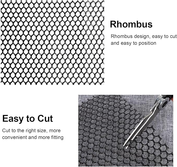 39.3IN x 65.6FT Garden Plastic Wire Mesh Fencing, Black Plastic Safety Fence Roll Poultry Breeding Netting Balcony Protection Net for Gardening Animal Pet Vegetable(Size:39.3INx98.4FT-Mesh 0.7IN)