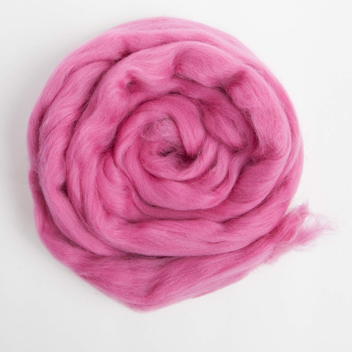 Desert Breeze Distributing 100% Natural Merino Wool Roving - Premium Combed Top Merino Roving Wool - Tapestry, Spinning, Wet Felting & Needle Felting Supplies - 21.5 Micron - 1 oz, Color Fuschia Pink